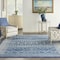 Homeroots 7 x 10 ft. Navy Blue & Ivory Persian Motifs Area Rug 385606 - alternate 2